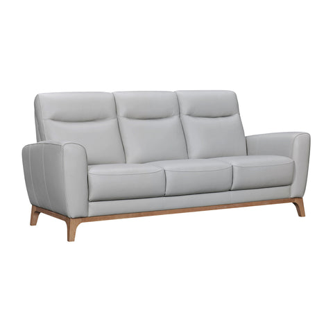 Greyson - 83" Leather Sofa - Premium Stationary Sofas from Armen Living - Just $3270! Shop now at brett interiors