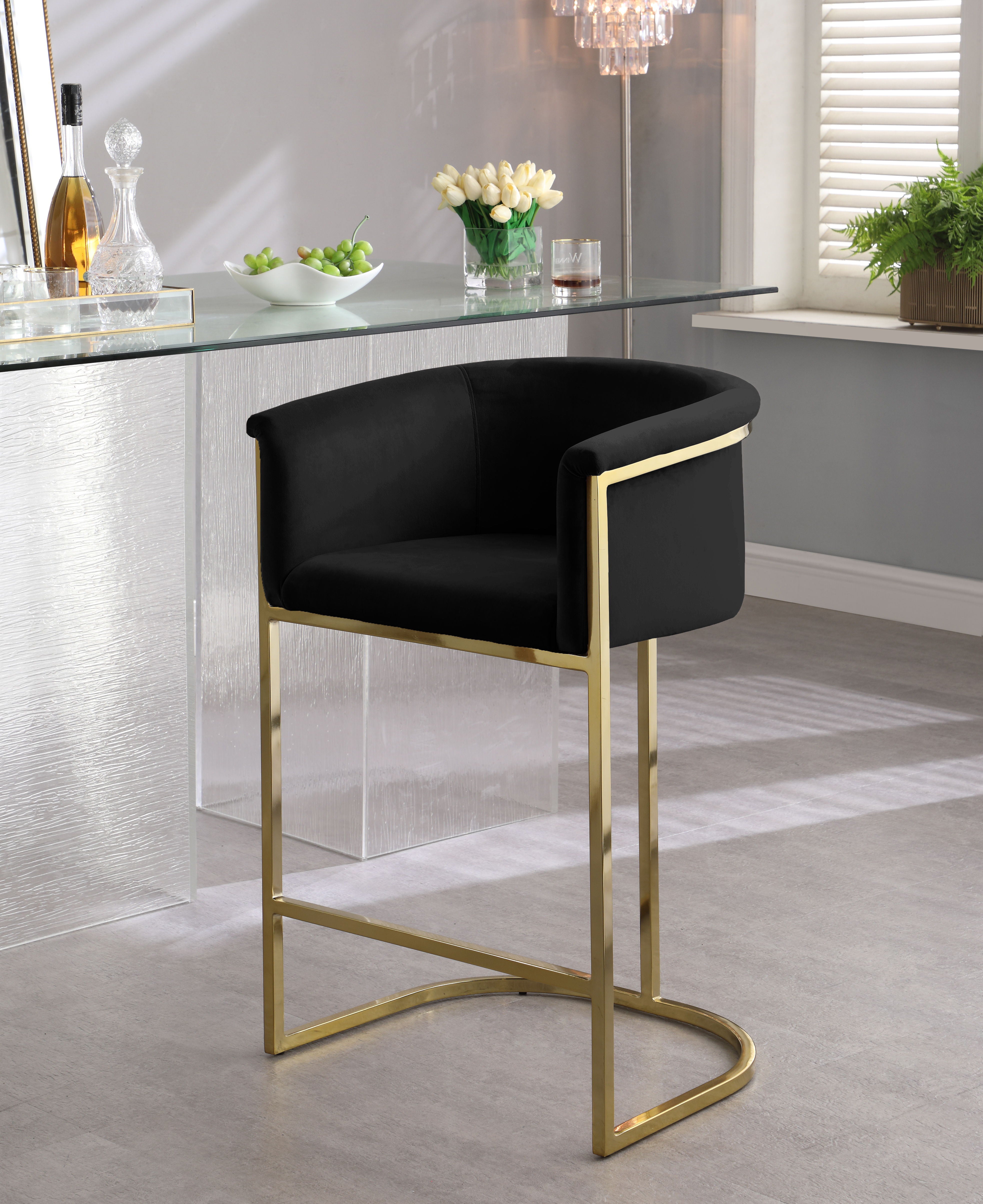 Donatella - Stool - Premium Adjustable Height from Meridian Furniture - Just $537.50! Shop now at brett interiors