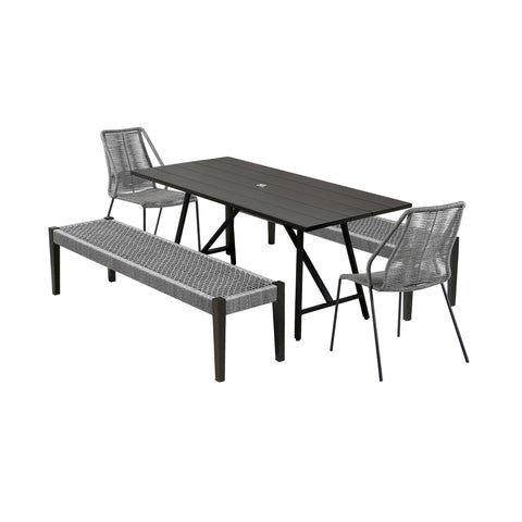 Frinton And Clip And Camino - Outdoor Dining Set - Premium 5 Piece Outdoor Sets from Armen Living - Just $3357.50! Shop now at brett interiors