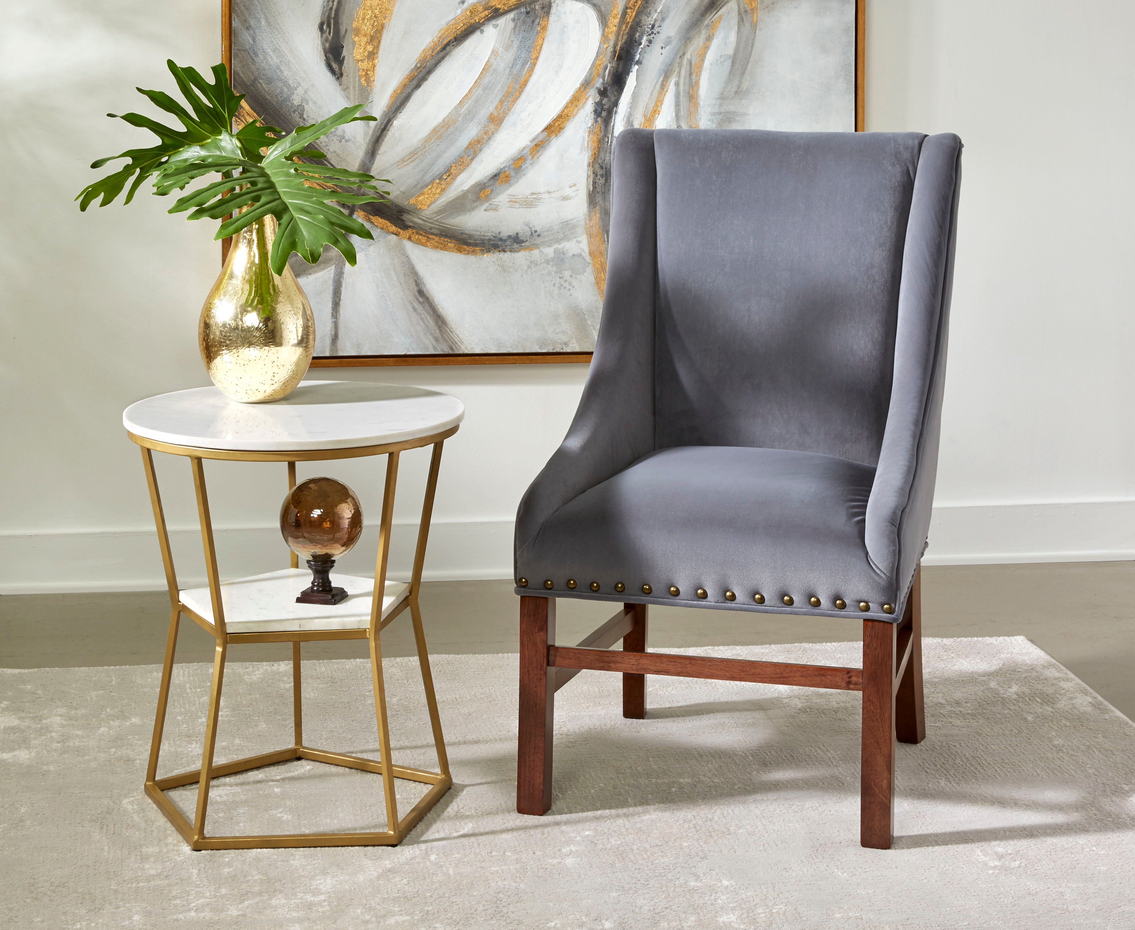 Mina - Accent Table - Marigold White / Gold - Premium Accent Tables from Coast2Coast Home - Just $907.50! Shop now at brett interiors