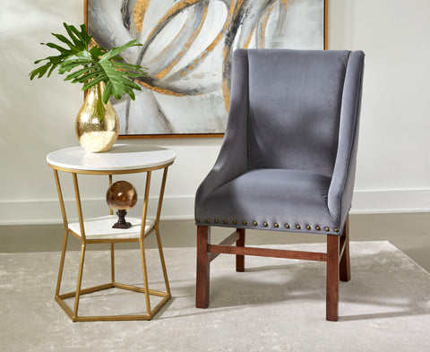 Mina - Accent Table - Marigold White / Gold - Premium Accent Tables from Coast2Coast Home - Just $907.50! Shop now at brett interiors