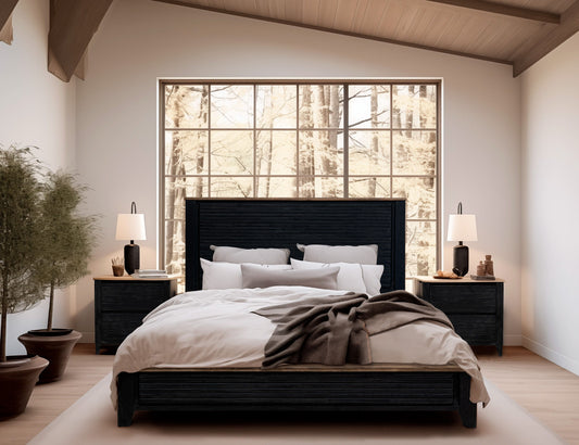 Empire - Nightstand - Satin Black / Brown - Premium Accent Nightstands from International Furniture Direct - Just $537.50! Shop now at brett interiors