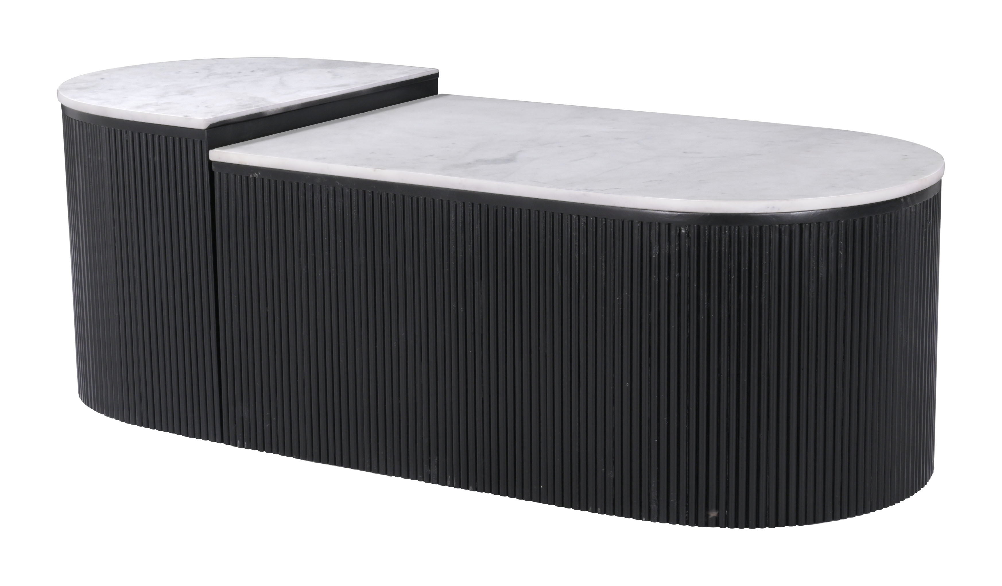 Ormara - Coffee Table Set - White / Black - Premium Table Sets from Zuo Modern - Just $2700! Shop now at brett interiors