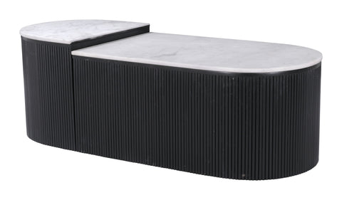 Ormara - Coffee Table Set - White / Black - Premium Table Sets from Zuo Modern - Just $2700! Shop now at brett interiors