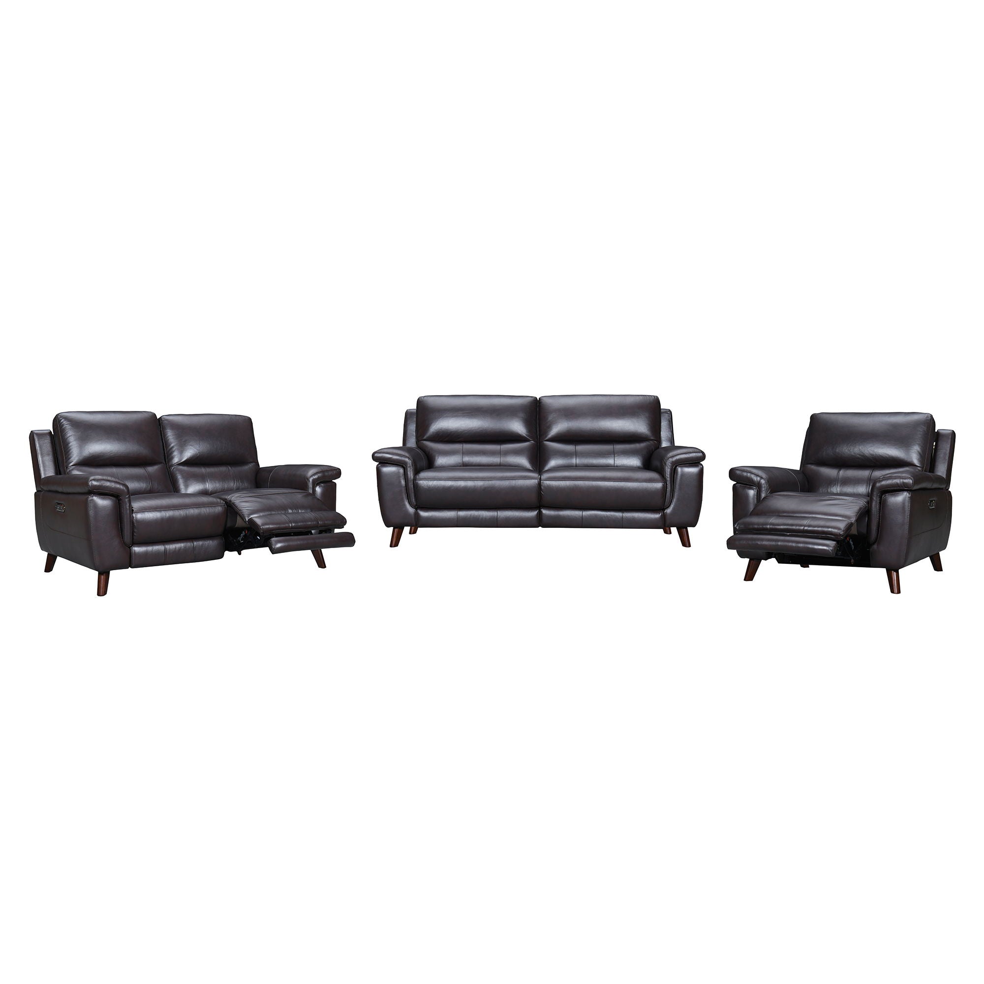 Lizette - Leather Power Recliner Living Room Set With USB - Premium 3 Piece Living Room Sets from Armen Living - Just $9027.50! Shop now at brett interiors