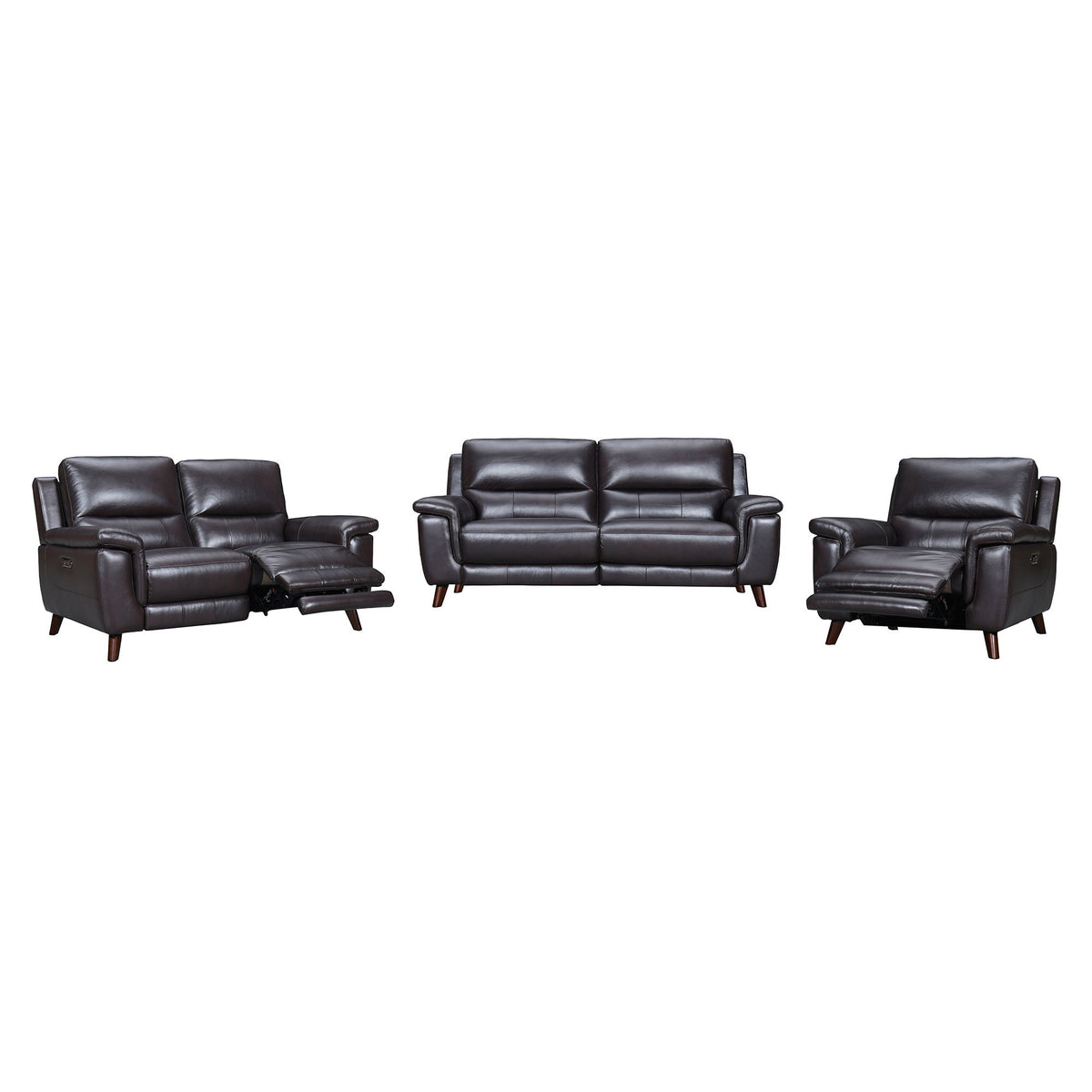 Lizette - Leather Power Recliner Living Room Set With USB - Premium 3 Piece Living Room Sets from Armen Living - Just $9027.50! Shop now at brett interiors
