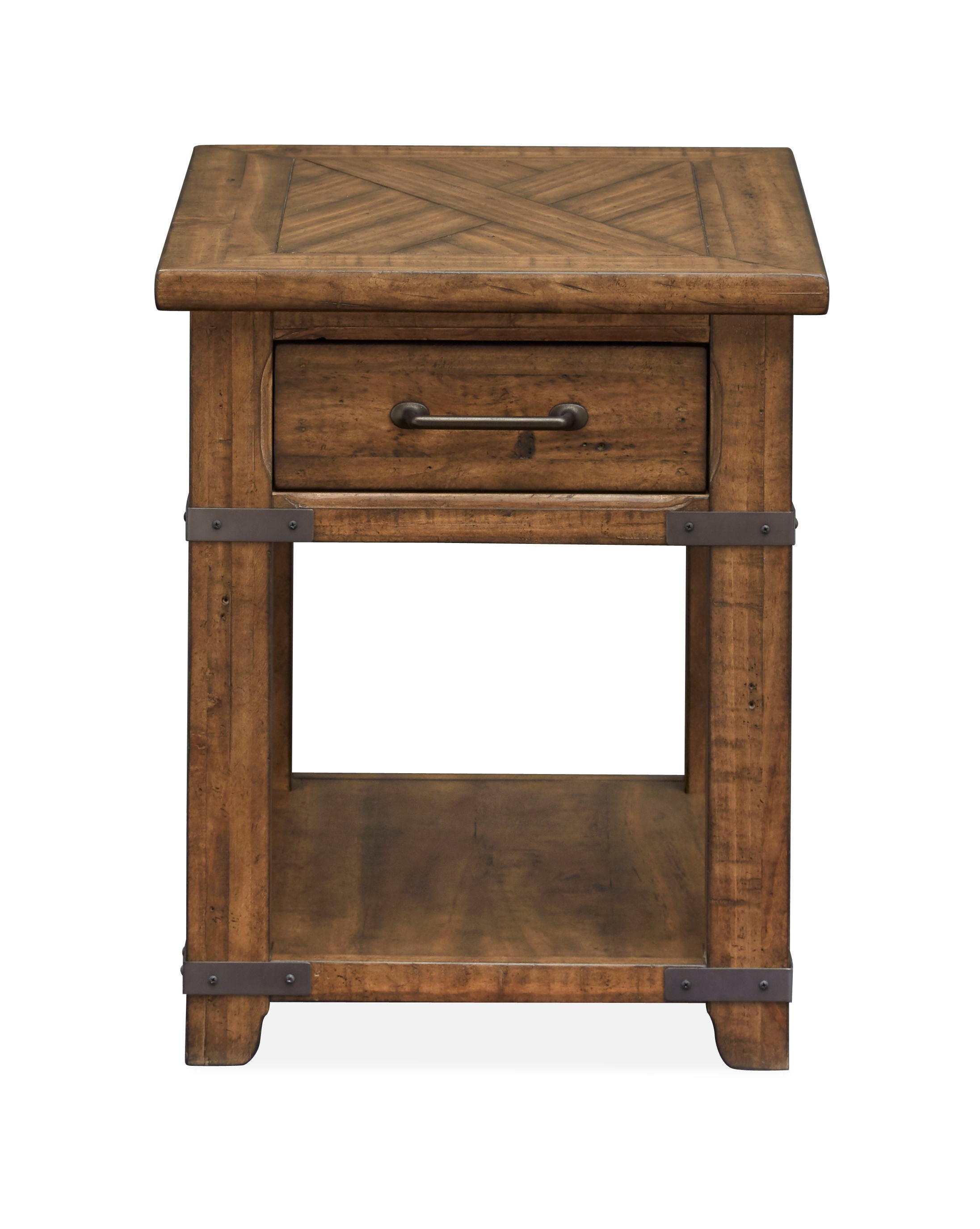 Chesterfield - Rectangular End Table - Farmhouse Timber - Premium End Tables from Magnussen Furniture - Just $625! Shop now at brett interiors
