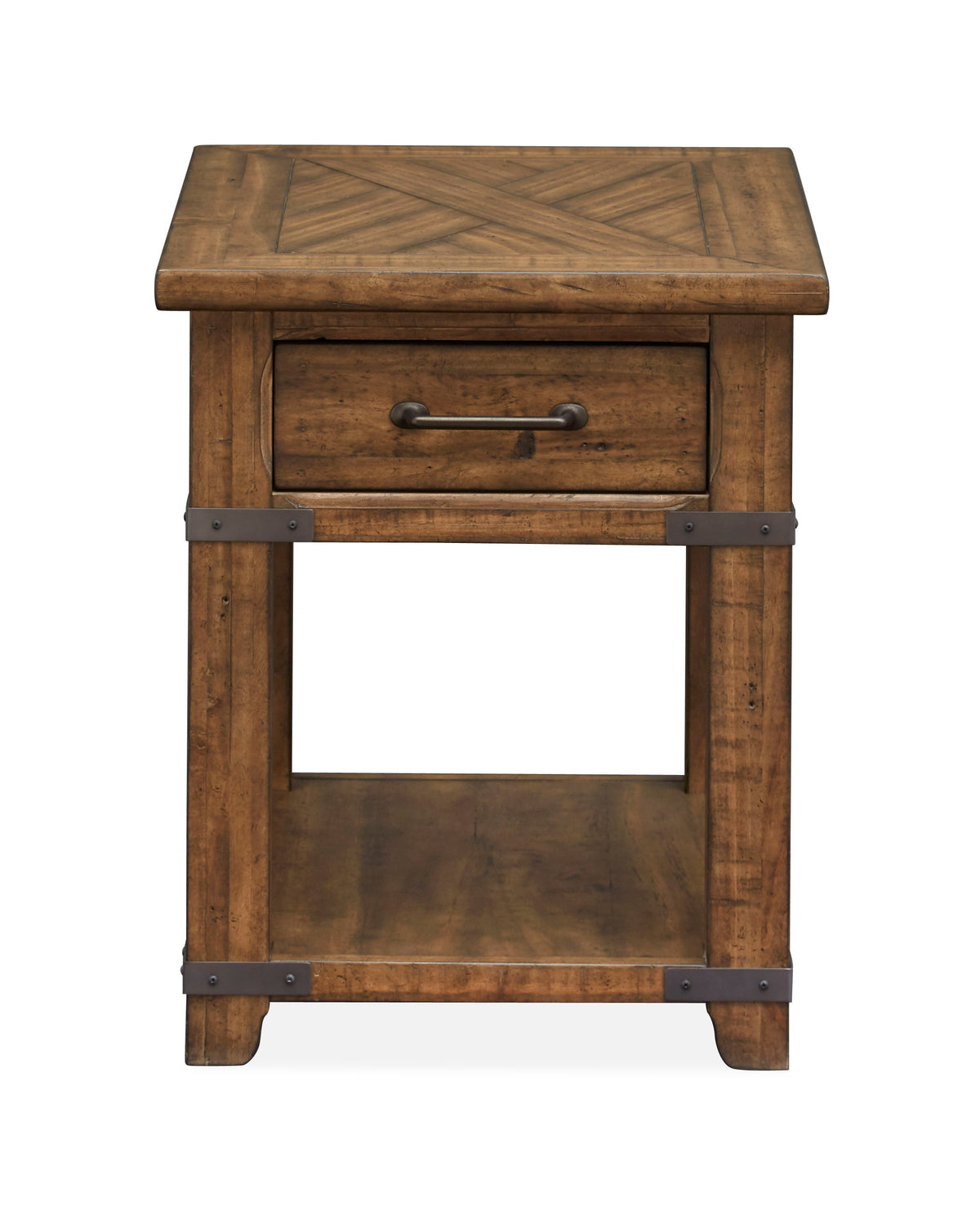Chesterfield - Rectangular End Table - Farmhouse Timber - Premium End Tables from Magnussen Furniture - Just $625! Shop now at brett interiors