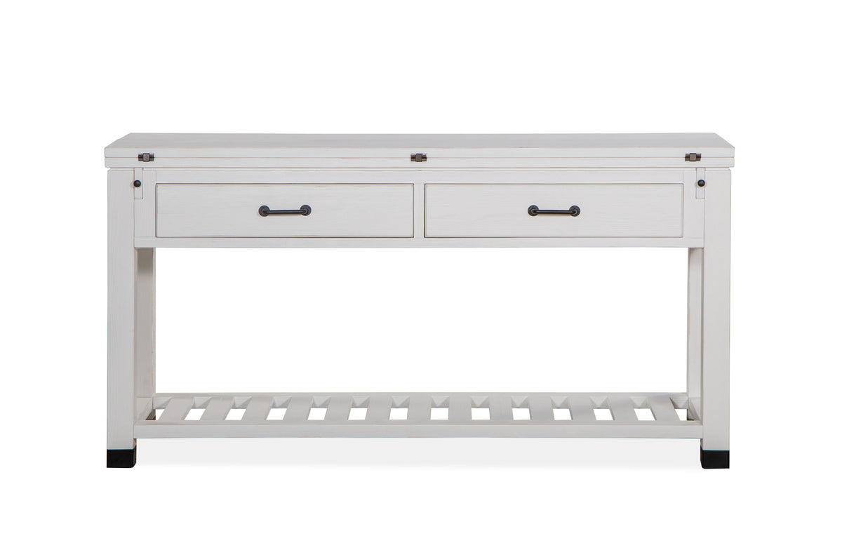 Harper Springs - Flip Top Sofa Table - Silo White - Premium Sofa Tables from Magnussen Furniture - Just $875! Shop now at brett interiors