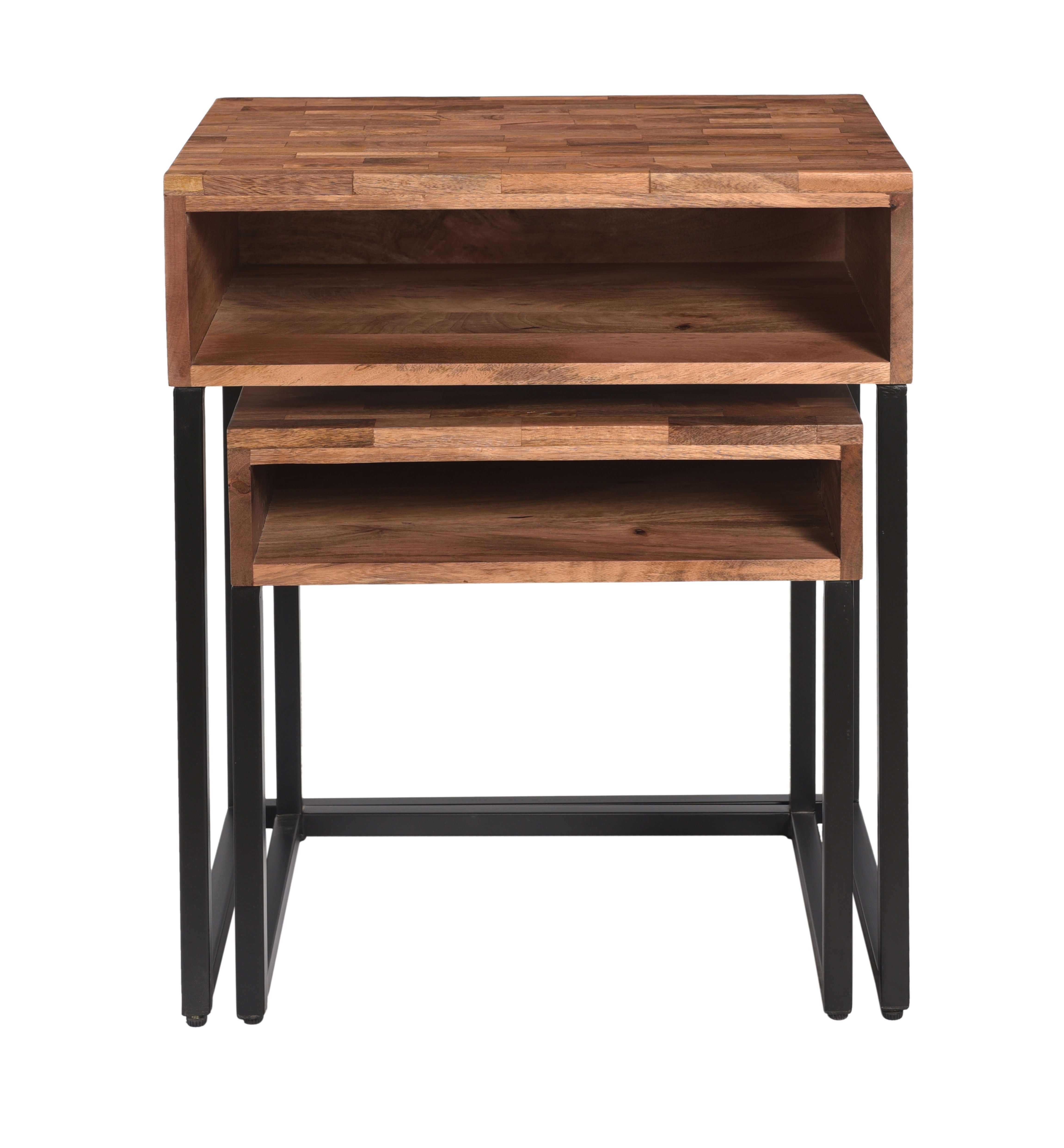 Carlin - Nesting Tables (Set of 2) - Baker’s Natural / Black - Premium Nesting Tables from Coast2Coast Home - Just $990! Shop now at brett interiors