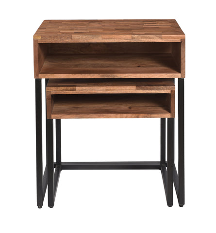 Carlin - Nesting Tables (Set of 2) - Baker’s Natural / Black - Premium Nesting Tables from Coast2Coast Home - Just $990! Shop now at brett interiors