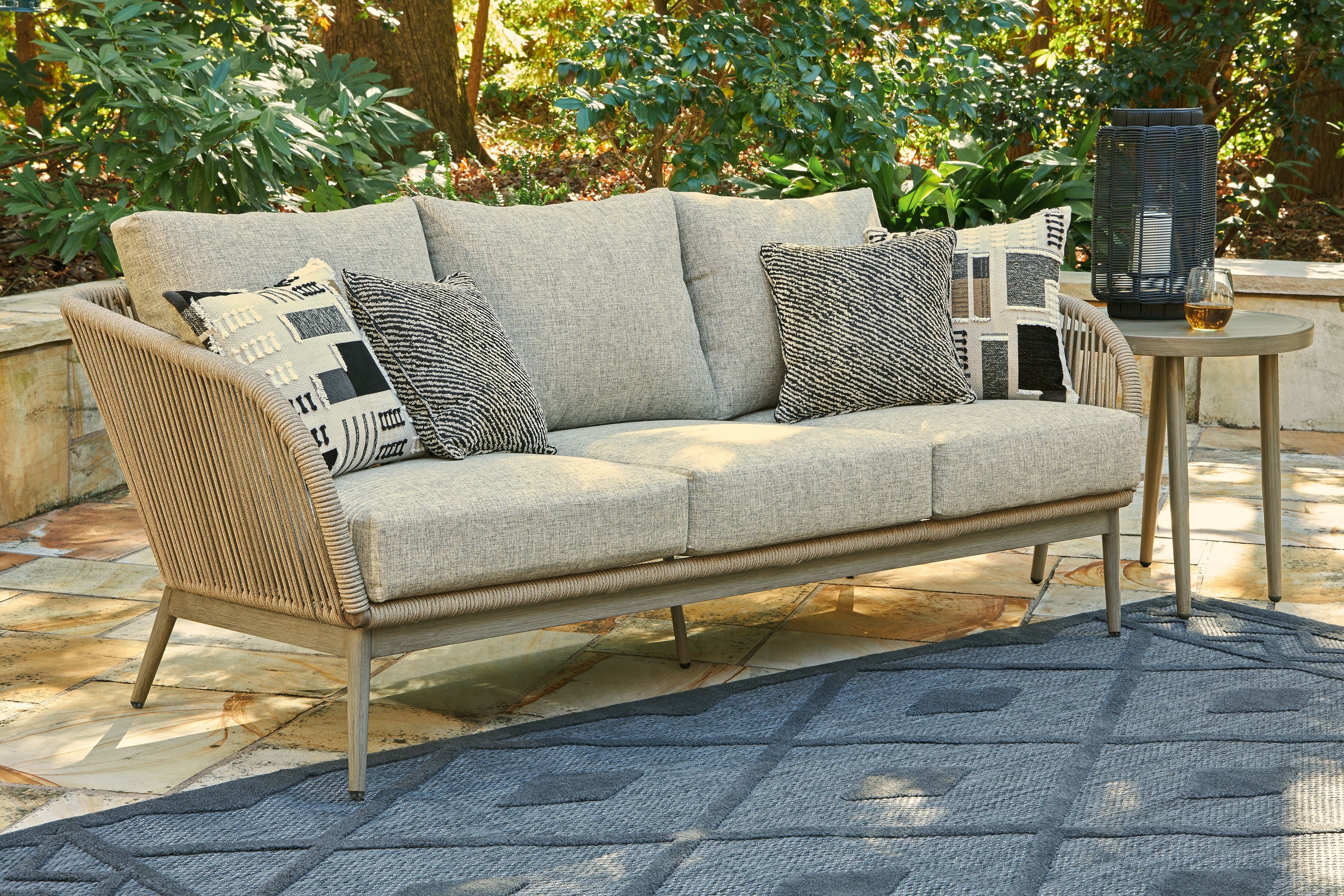 Swiss Valley - Beige - Sofa With Cushion - Premium Sofas from Signature Design by Ashley® - Just $1400.63! Shop now at brett interiors