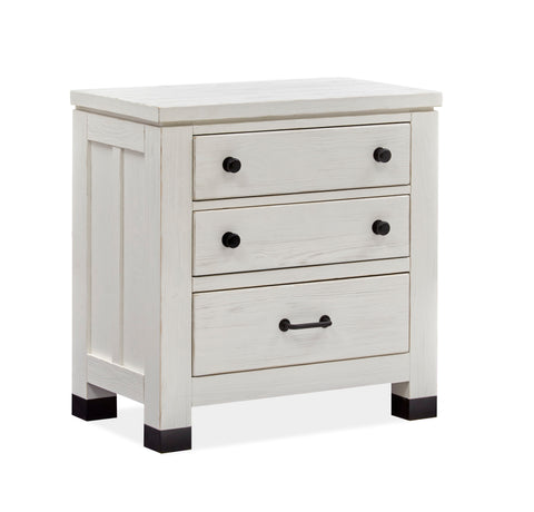Harper Springs - Drawer Nightstand - Silo White - Premium Accent Nightstands from Magnussen Furniture - Just $639! Shop now at brett interiors