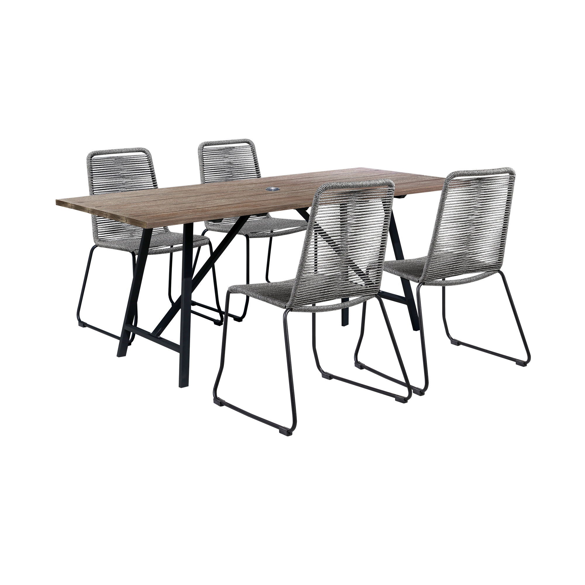 Frinton And Shasta - Dining Set - Premium 5 Piece Outdoor Sets from Armen Living - Just $2252.50! Shop now at brett interiors