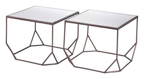 Arzon - Coffee Table Set - Bronze - Premium Table Sets from Zuo Modern - Just $925! Shop now at brett interiors