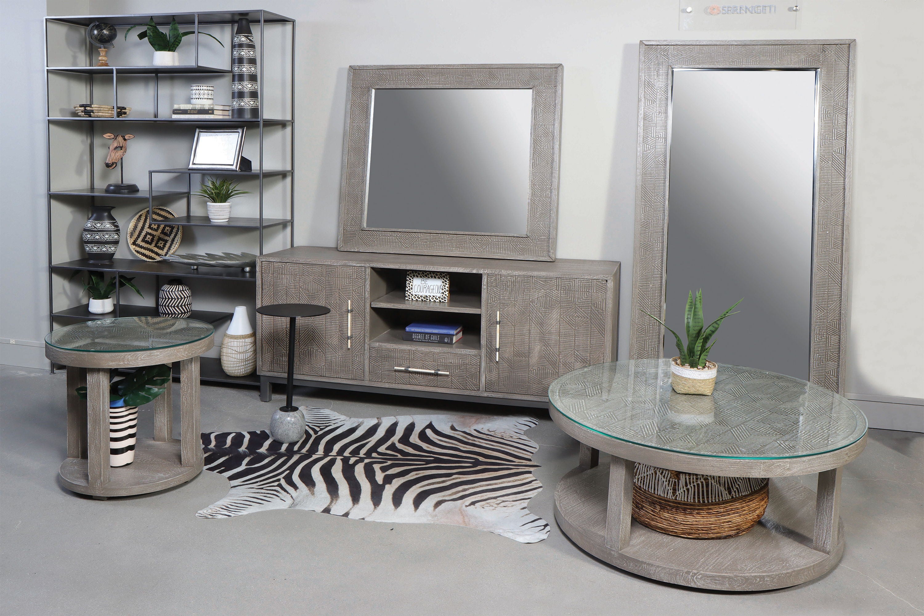 Crossings Serengeti - Accent Table - Iron and Marble - Premium Accent Tables from Parker House - Just $187.50! Shop now at brett interiors