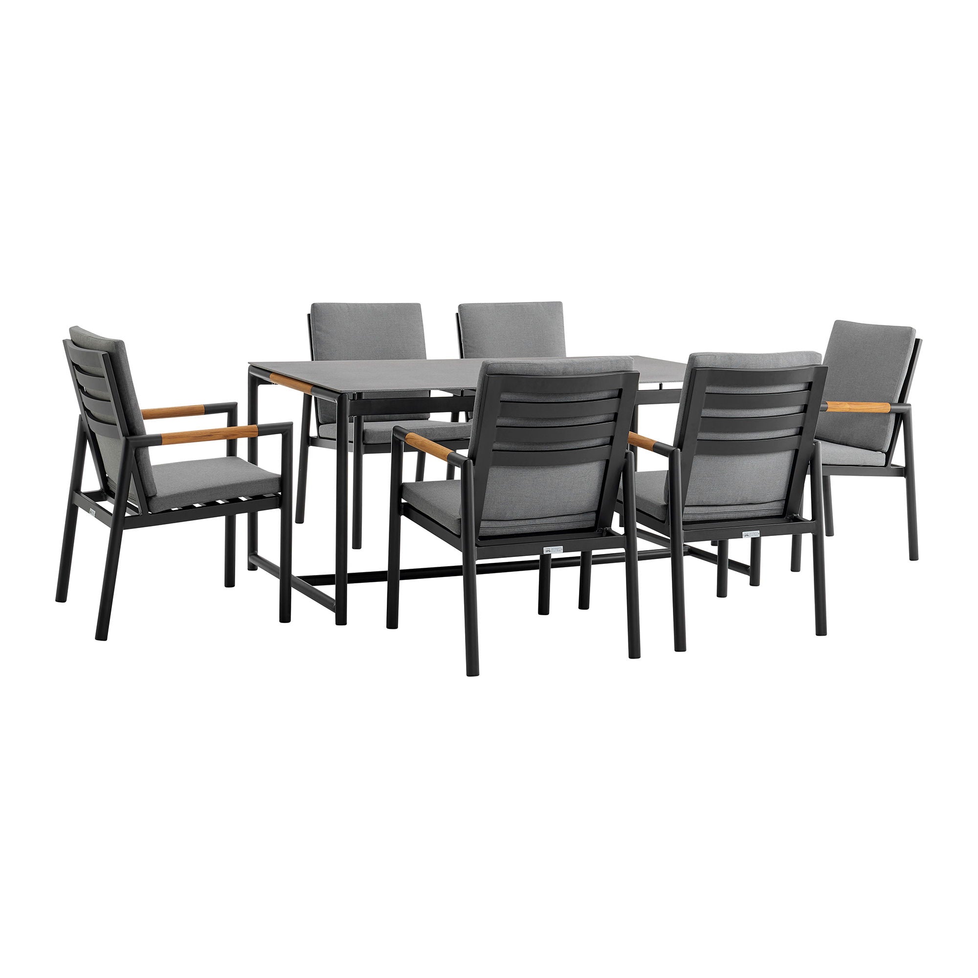 Crown - Outdoor Dining Set - Premium 5 Piece Outdoor Sets from Armen Living - Just $3400! Shop now at brett interiors