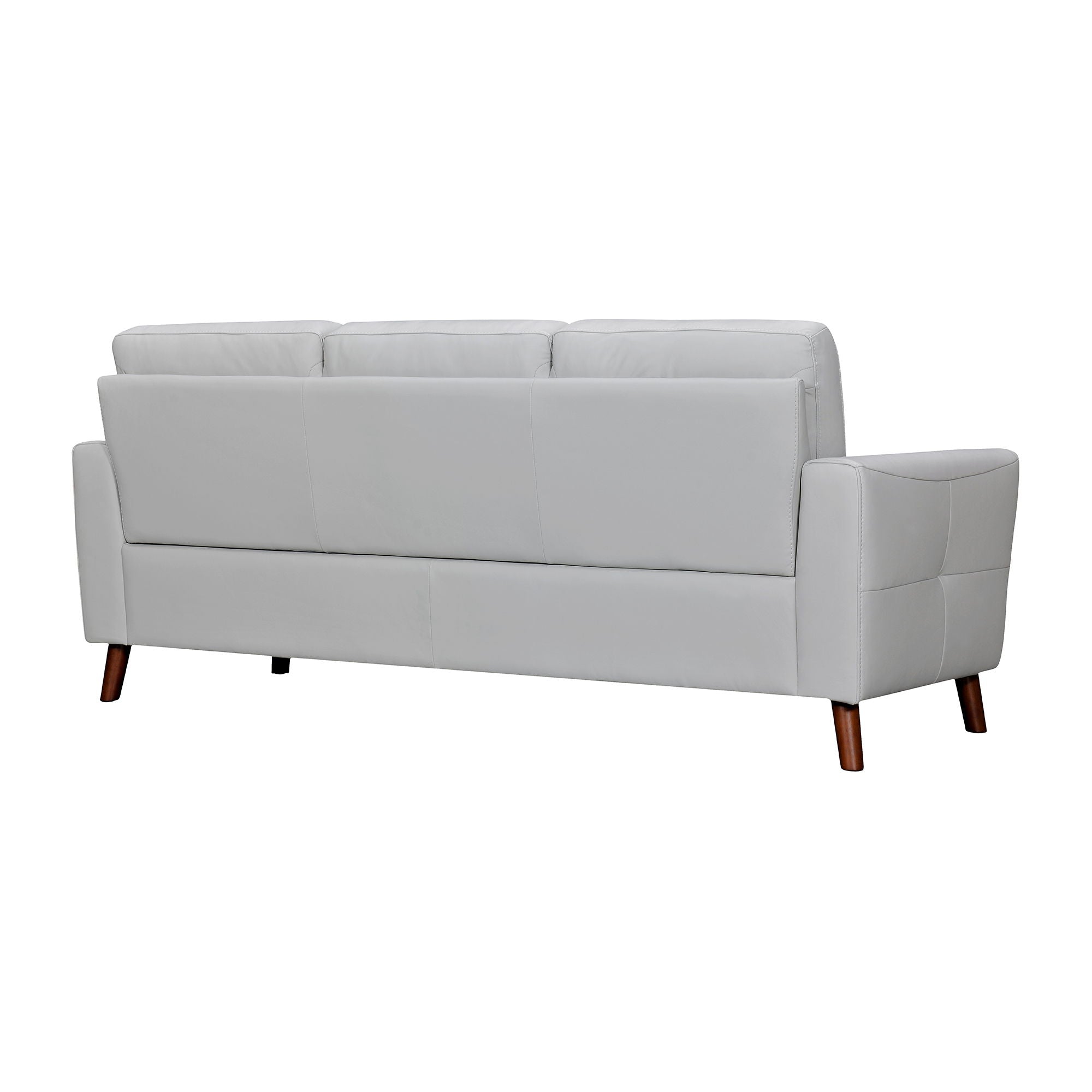 Almafi - 82" Leather Sofa - Premium Stationary Sofas from Armen Living - Just $3010! Shop now at brett interiors
