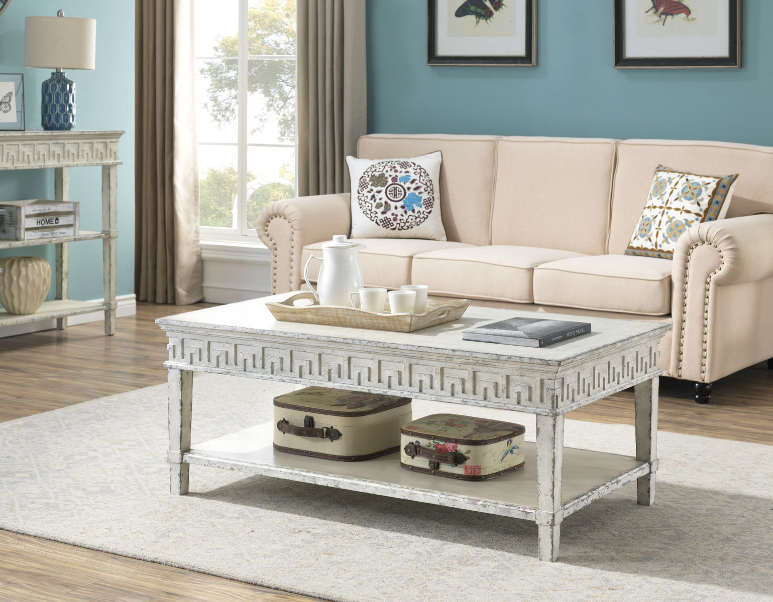 Athens - Cocktail Table - White Rub - Premium Cocktail Tables from Coast2Coast Home - Just $2475! Shop now at brett interiors