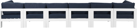 Nizuc - Outdoor Patio Modular Sofa With Frame - Navy - Premium Sofas from Meridian Furniture - Just $5375! Shop now at brett interiors