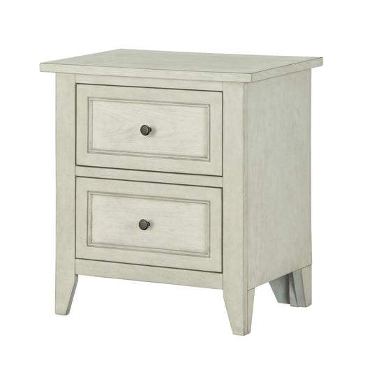 Raelynn - 2 Drawer Nightstand - Weathered White - Premium Accent Nightstands from Magnussen Furniture - Just $500! Shop now at brett interiors