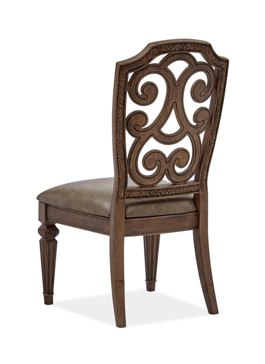 Durango - Wood Dining Side Chair With Upholstered Seat (Set of 2) - Willadeene Brown - Premium Chair Sets from Magnussen Furniture - Just $1120! Shop now at brett interiors