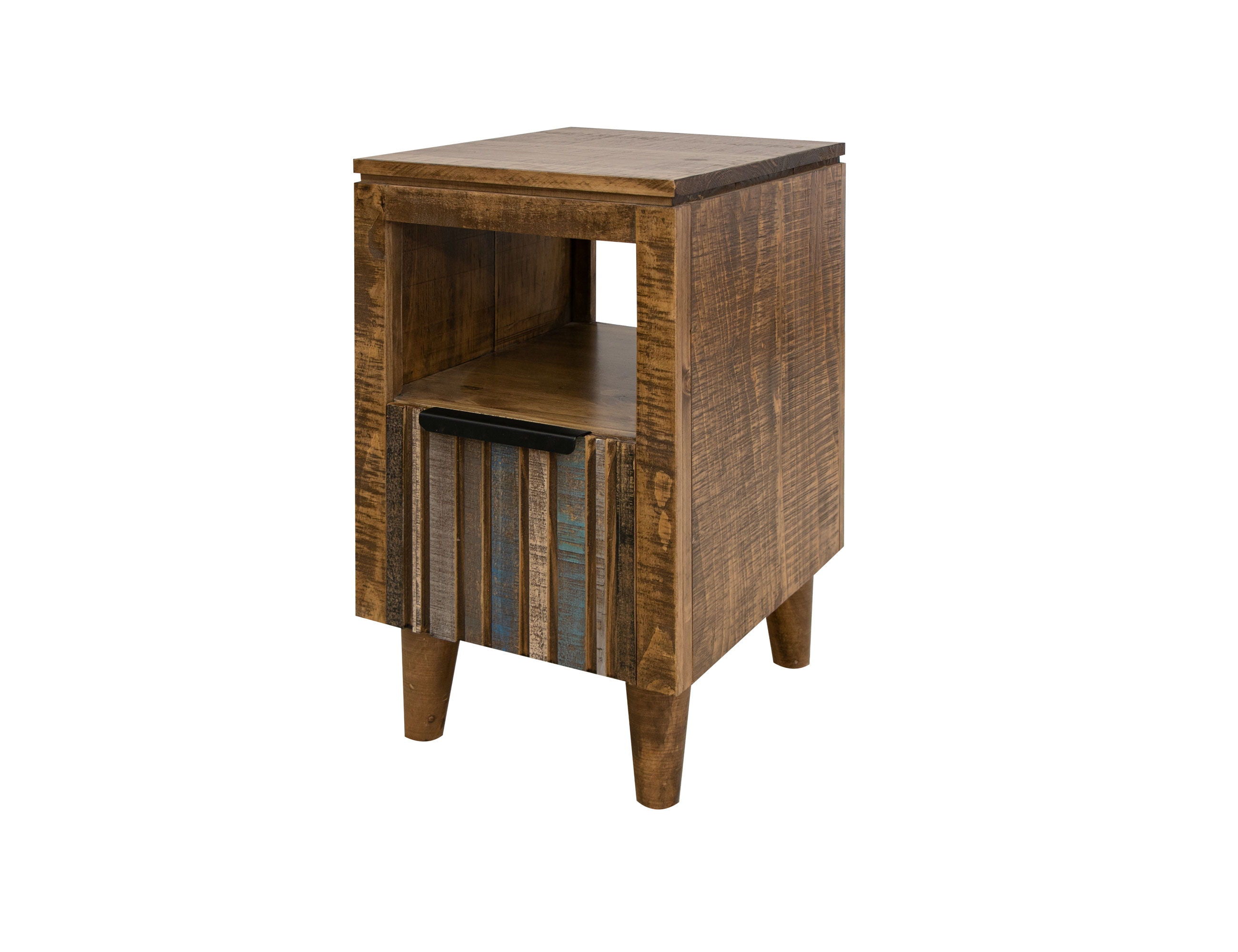 Tiza - Chairside Table - Peanut Brown - Premium Chair Side Tables from International Furniture Direct - Just $337.50! Shop now at brett interiors