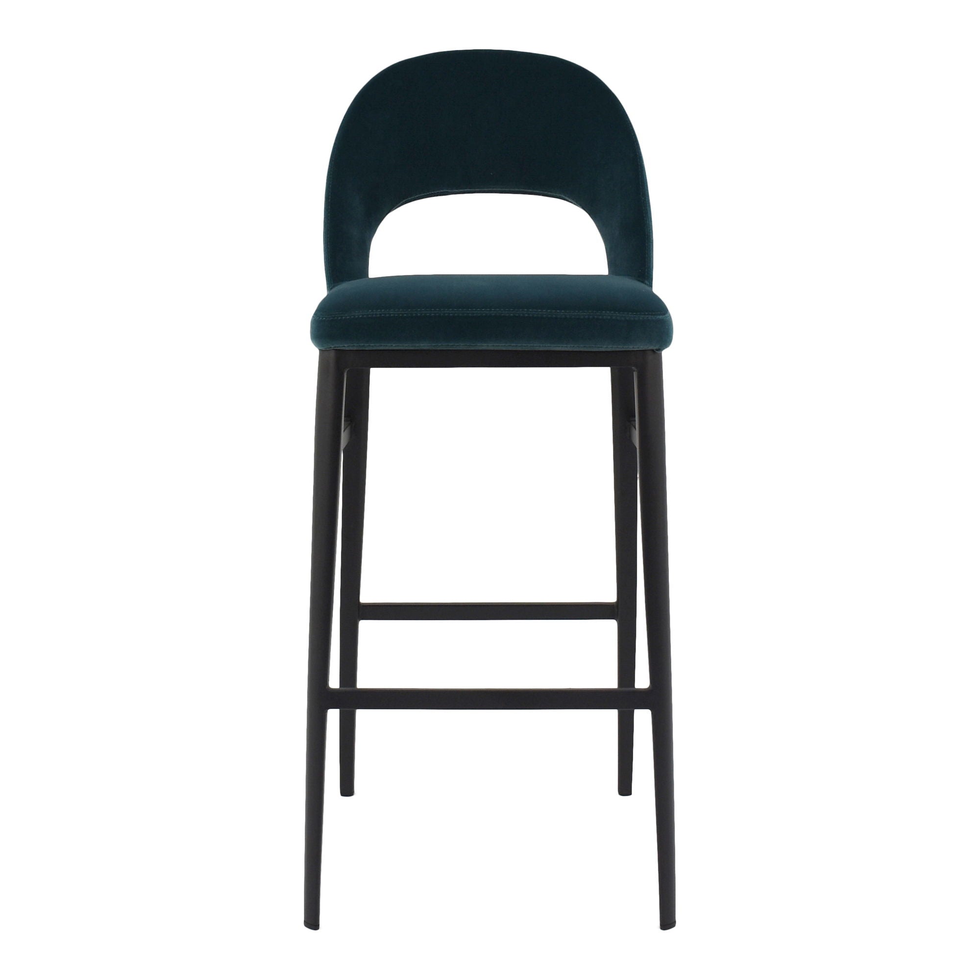 Roger - Barstool - Teal Velvet - Premium Bar Height (28"-30") from Moe's Home Collection - Just $997.50! Shop now at brett interiors