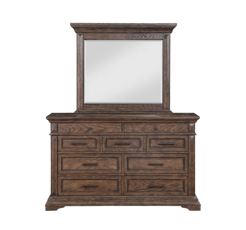 Mar Vista - Mirror - Walnut - Premium Bedroom Mirrors from New Classic - Just $250! Shop now at brett interiors