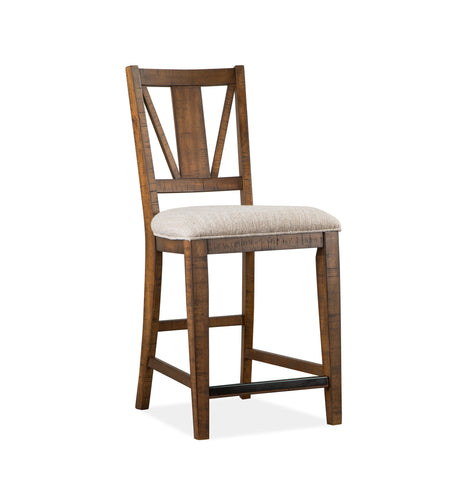 Bay Creek - Counter Chair With Upholstered Seat (Set of 2) - Toasted Nutmeg - Premium Chair Sets from Magnussen Furniture - Just $605! Shop now at brett interiors