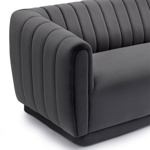 Kinsley - Modern Velvet Sofa - Premium Stationary Sofas from Armen Living - Just $1382.50! Shop now at brett interiors