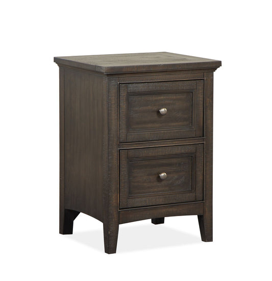Westley Falls - Small Drawer Nightstand - Graphite - Premium Accent Nightstands from Magnussen Furniture - Just $485! Shop now at brett interiors