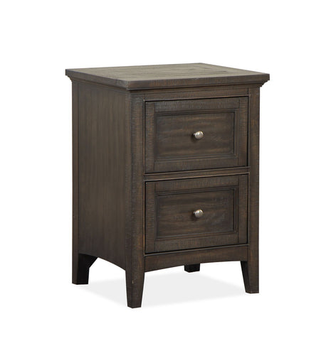 Westley Falls - Small Drawer Nightstand - Graphite - Premium Accent Nightstands from Magnussen Furniture - Just $485! Shop now at brett interiors