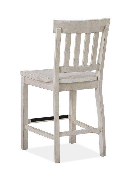 Bronwyn - Counter Chair (Set of 2) - Alabaster - Premium Chair Sets from Magnussen Furniture - Just $550! Shop now at brett interiors