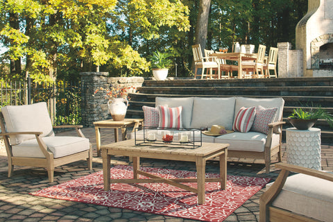 Clare - Beige - Sofa With Cushion - Premium Sofas from Ashley Furniture - Just $1413.13! Shop now at brett interiors