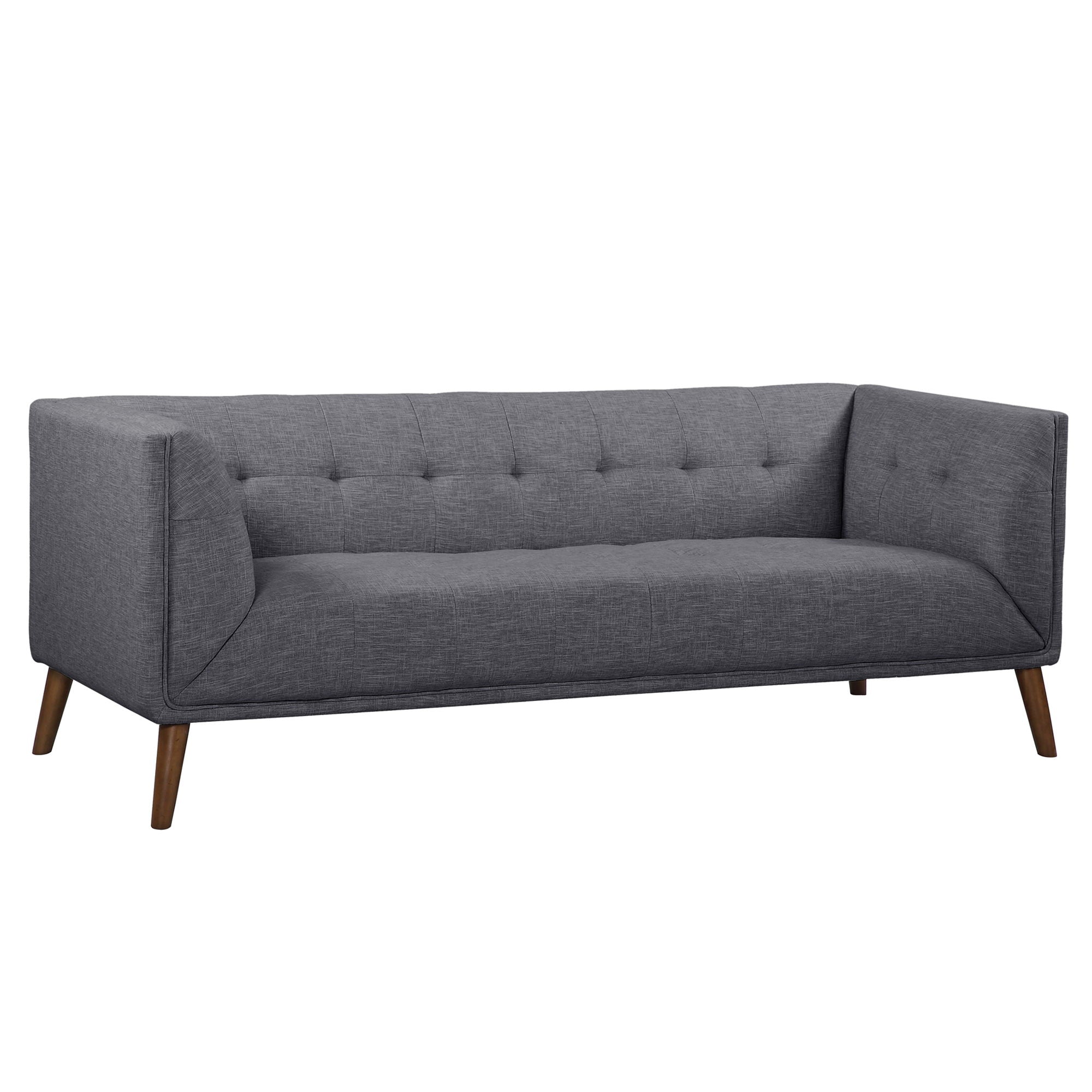 Hudson - Mid-Century Button - Tufted Sofa - Premium Stationary Sofas from Armen Living - Just $1287.50! Shop now at brett interiors