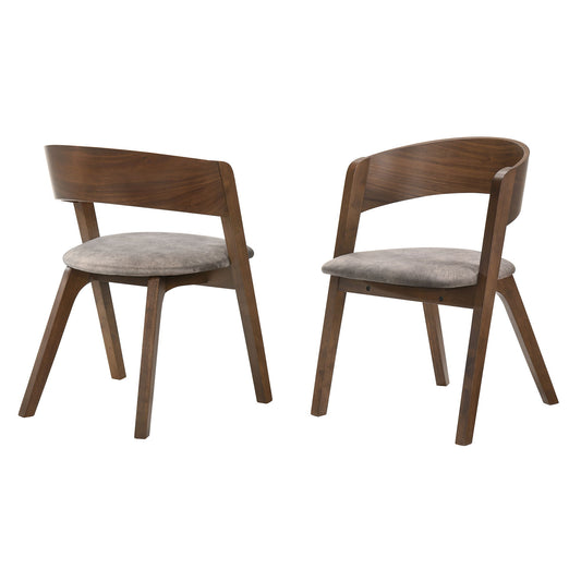 Jackie - Mid-Century Upholstered Dining Chairs (Set of 2) - Premium Chair Sets from Armen Living - Just $425! Shop now at brett interiors