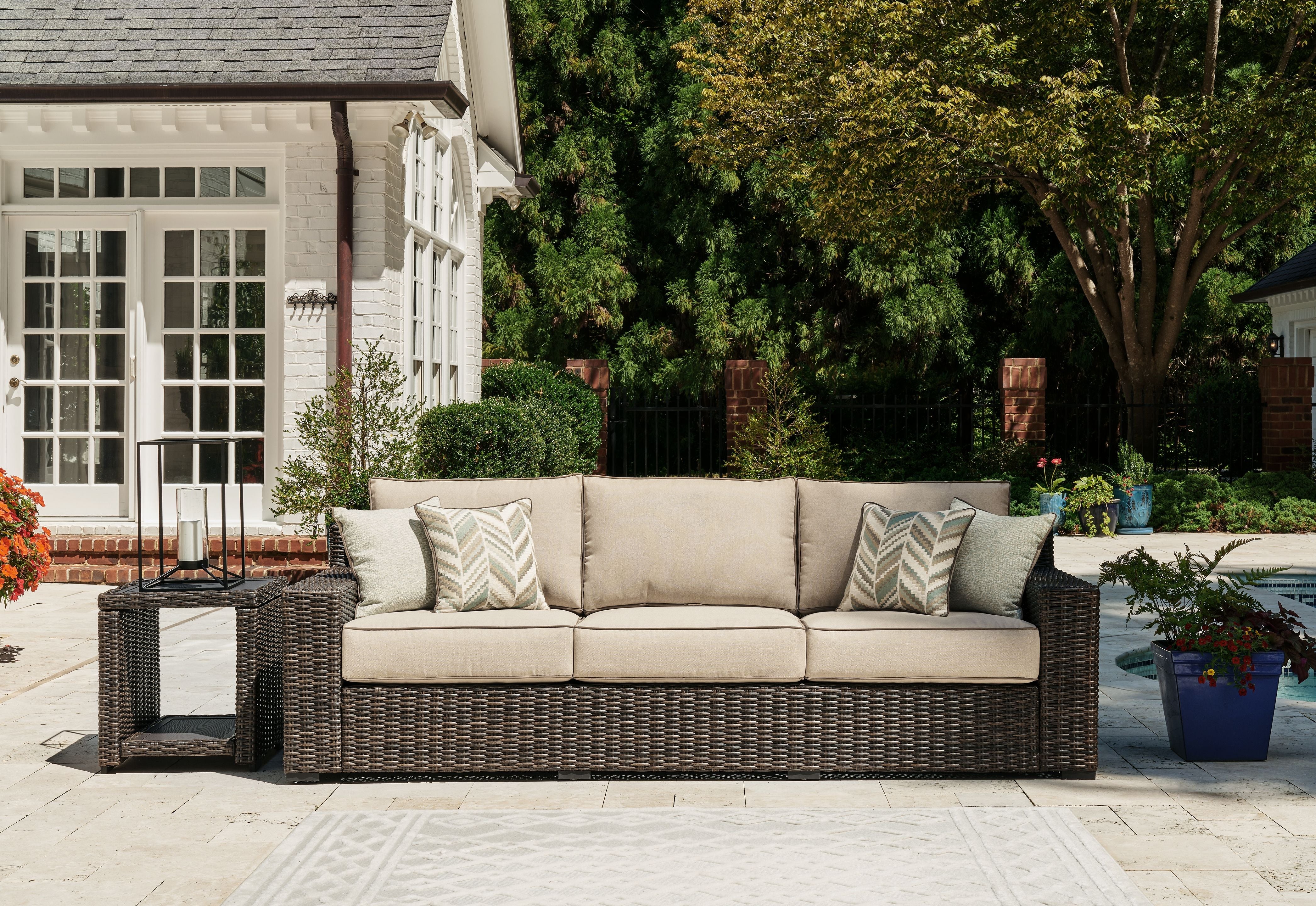 Coastline Bay - Brown - Sofa With Cushion - Premium Sofas from Signature Design by Ashley® - Just $1800.63! Shop now at brett interiors