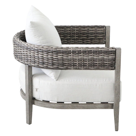 Wicker Club Chair (Set of 2) - Gray - Premium Chair Sets from Gather Craft - Just $1224! Shop now at brett interiors