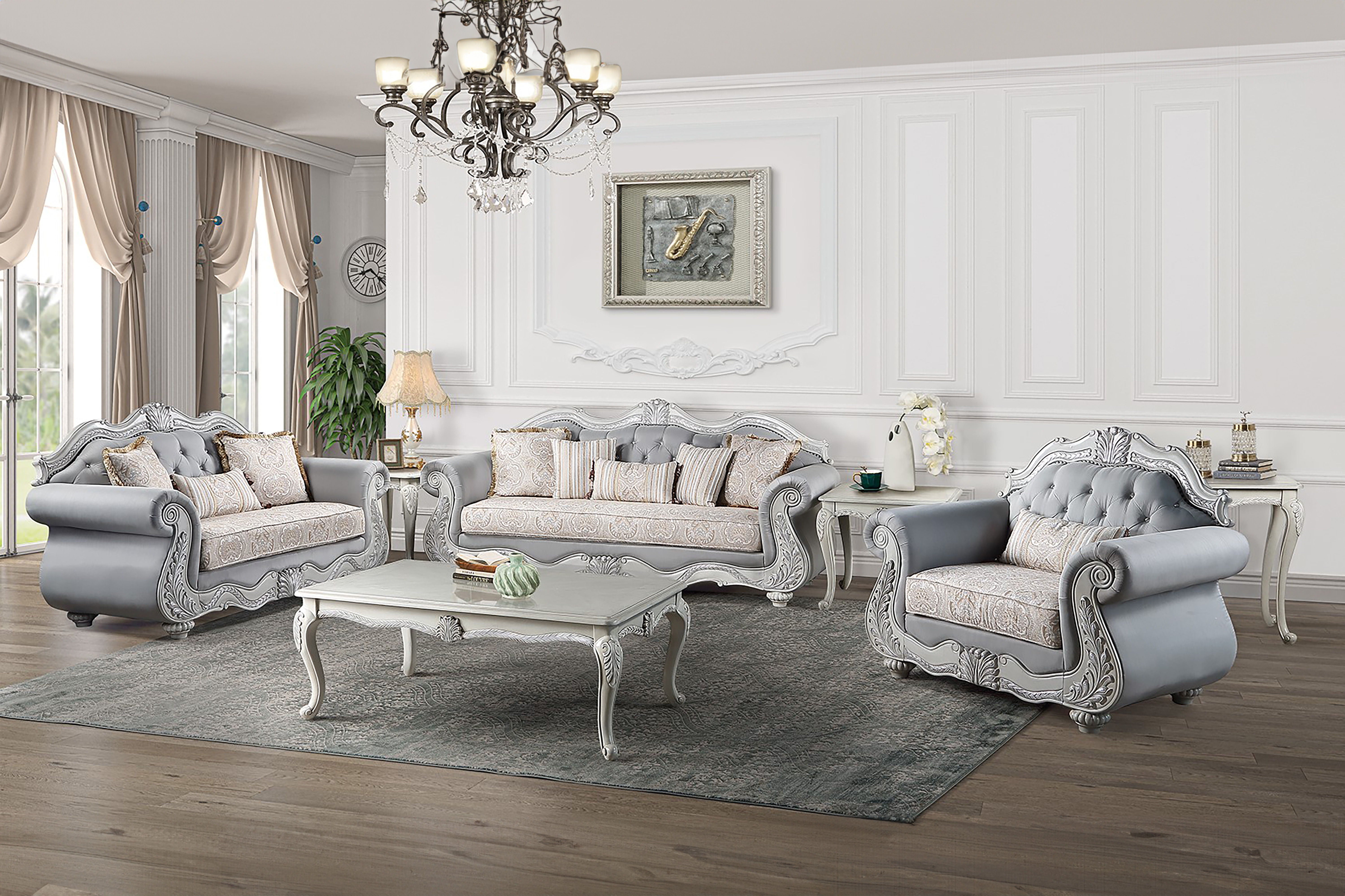 Cambria Hills - Wood Cocktail Table - Pearl Silver - Premium Cocktail Tables from New Classic - Just $422.50! Shop now at brett interiors