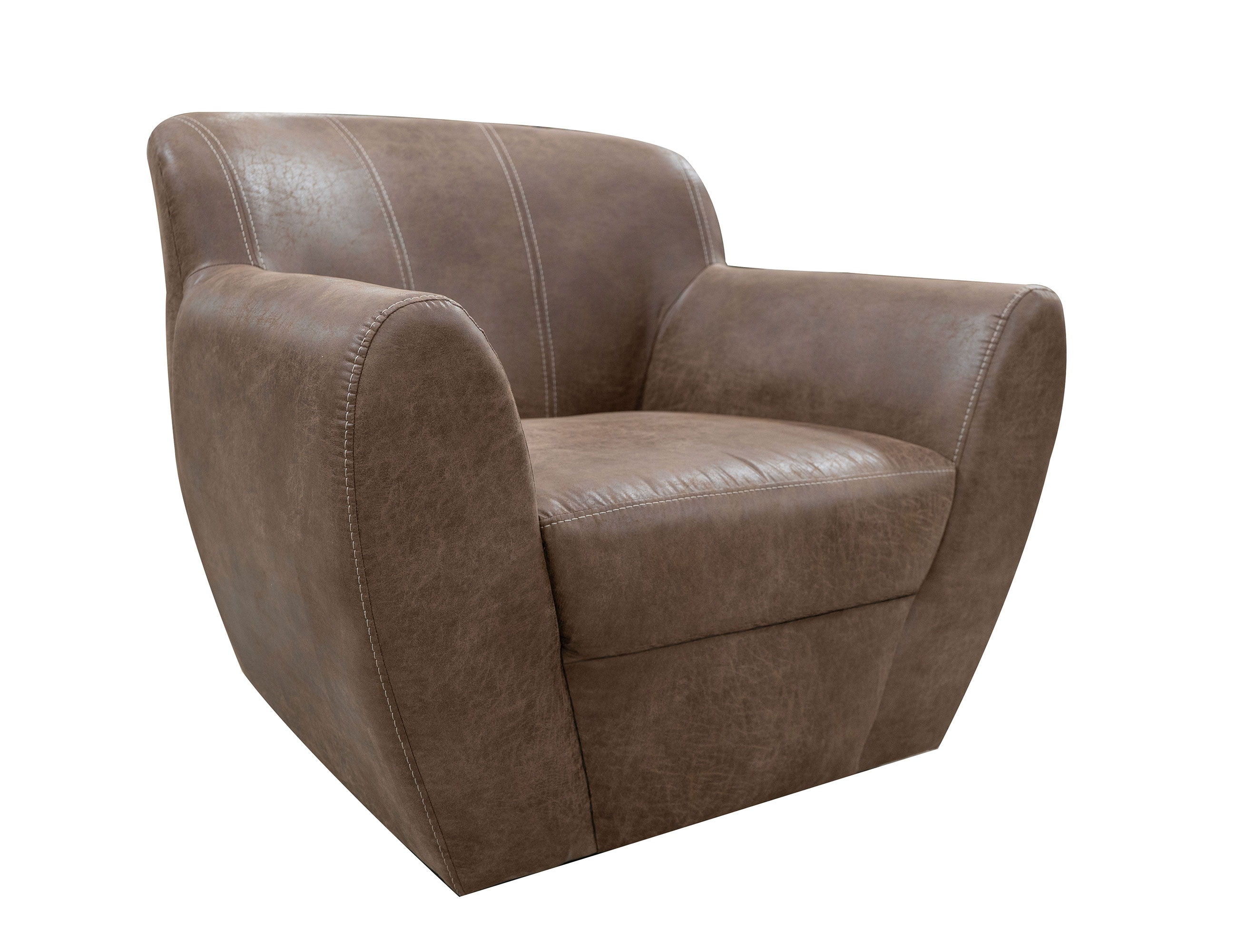 Tamesis - Armchair - Chocolate Brown - Premium Swivel Chairs from International Furniture Direct - Just $1087.50! Shop now at brett interiors