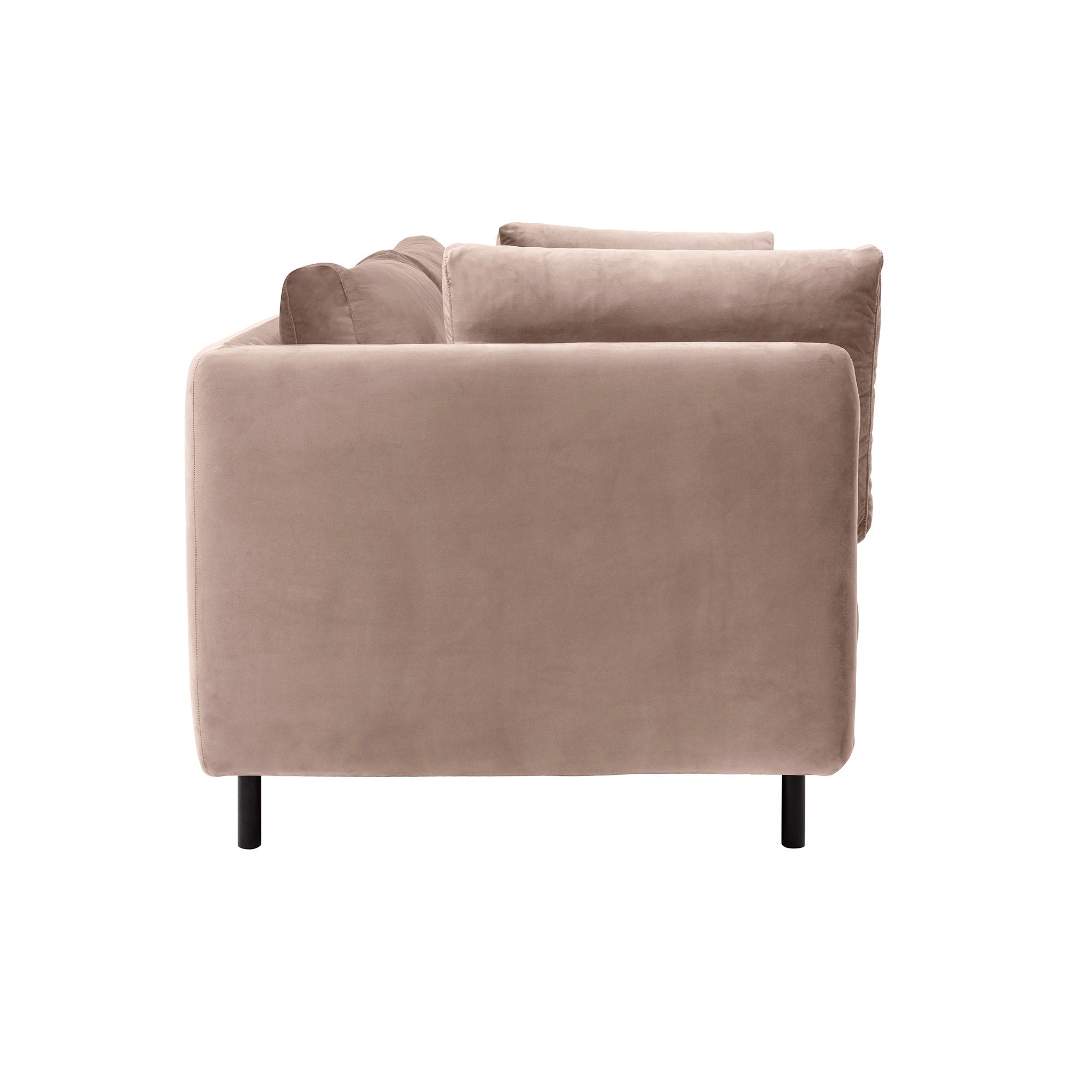 Serenity - 79" Fabric Sofa With Black Metal Legs - Premium Stationary Sofas from Armen Living - Just $1752.50! Shop now at brett interiors