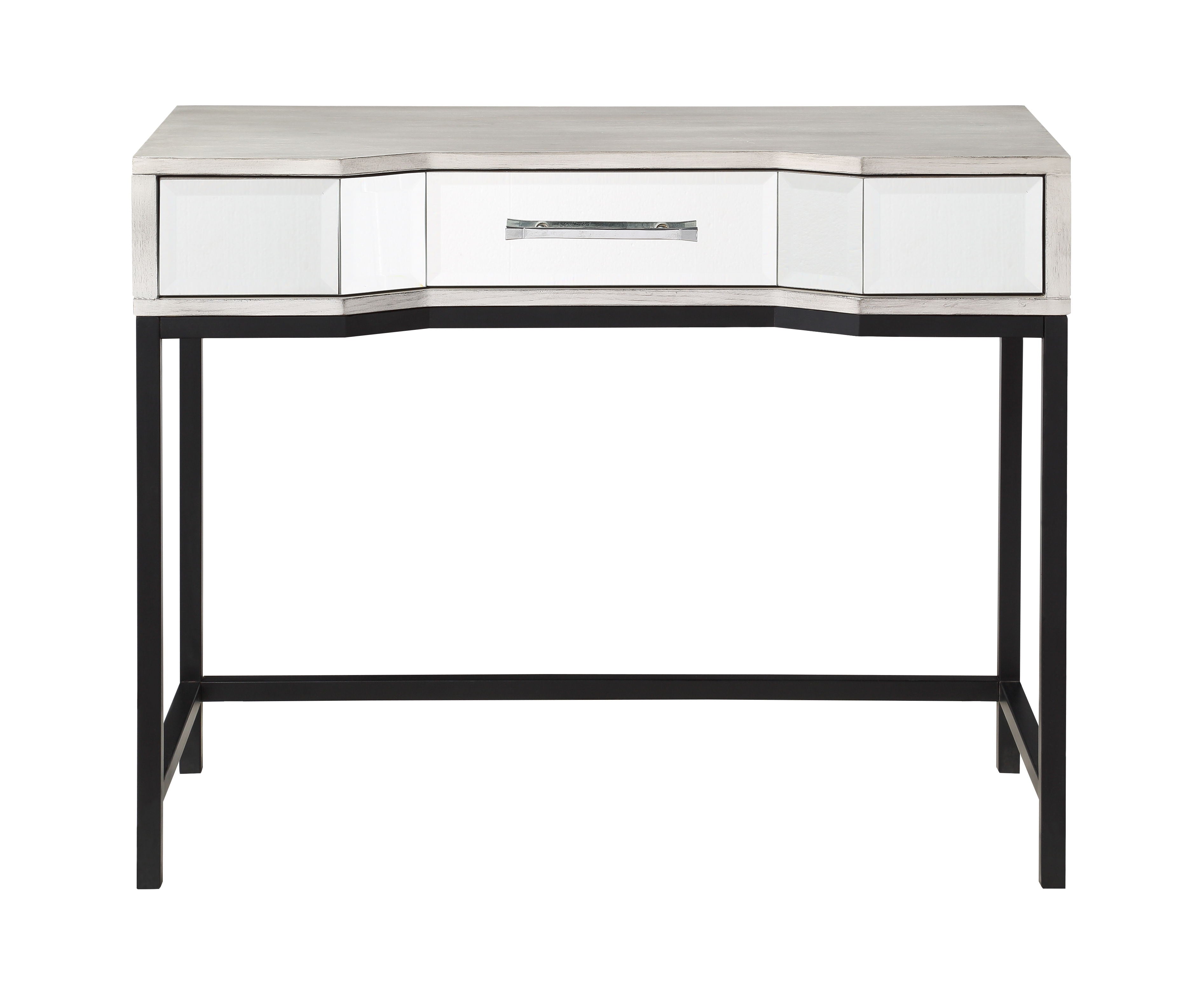 Gabby - One Drawer Console - White / Black - Premium Console Tables from Coast2Coast Home - Just $1980! Shop now at brett interiors