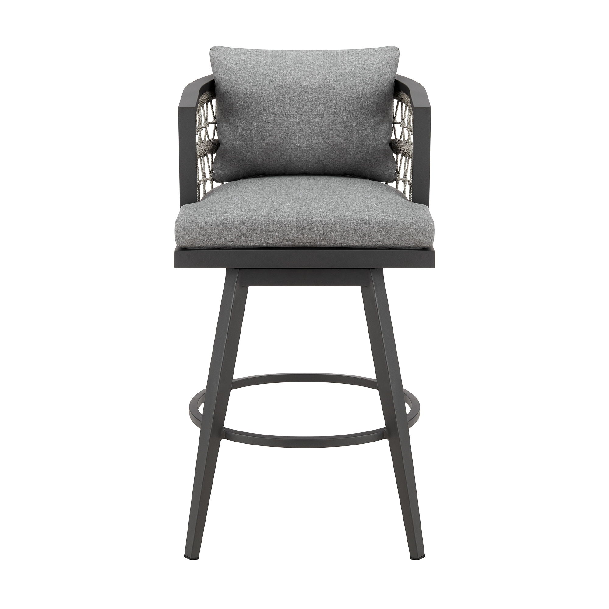 Zella - Outdoor Patio Swivel Bar Stool - Premium Counter Height (24"-27") from Armen Living - Just $915! Shop now at brett interiors