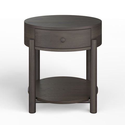 Hadleigh Black - Round End Table - Coffee Bean - Premium End Tables from Magnussen Furniture - Just $449! Shop now at brett interiors