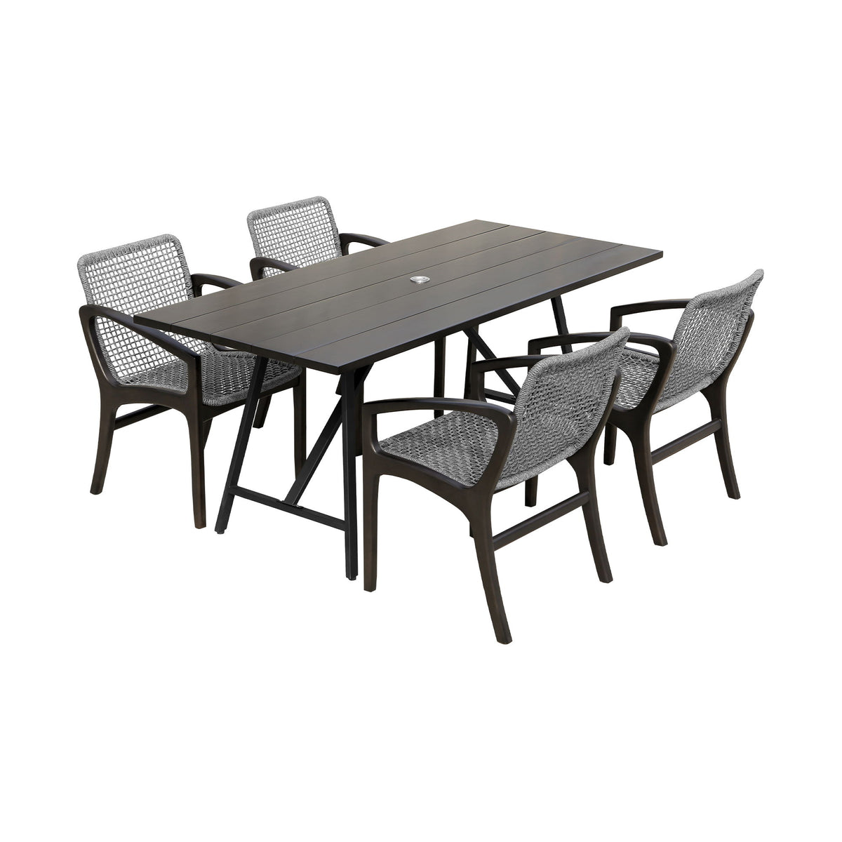 Frinton And Brighton - Outdoor Patio Dining Set - Premium 5 Piece Outdoor Sets from Armen Living - Just $3822.50! Shop now at brett interiors