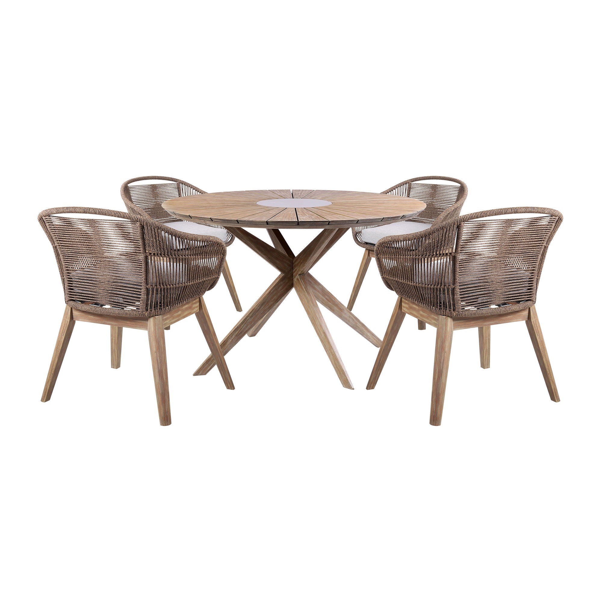 Oasis Tutti Frutti - Outdoor Patio Round Dining Set - Premium 5 Piece Outdoor Sets from Armen Living - Just $3470! Shop now at brett interiors