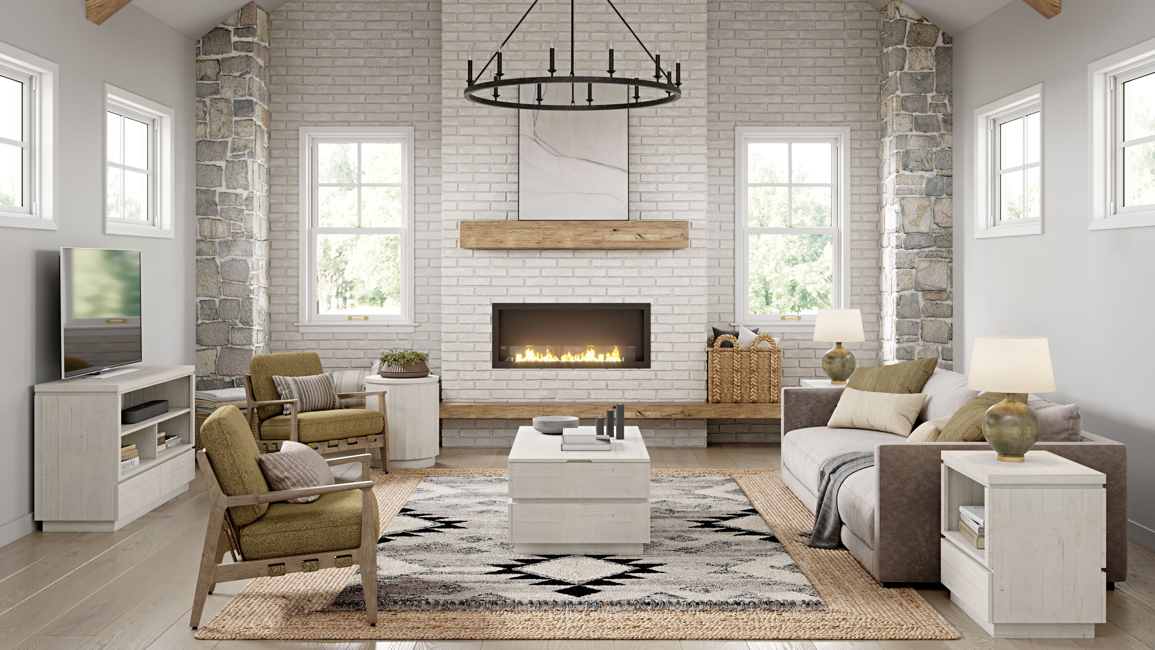 Claudette - Console Sofa Table - Alabaster - Premium Sofa Tables from Magnussen Furniture - Just $949! Shop now at brett interiors