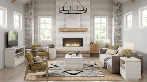 Claudette - Console Sofa Table - Alabaster - Premium Sofa Tables from Magnussen Furniture - Just $949! Shop now at brett interiors
