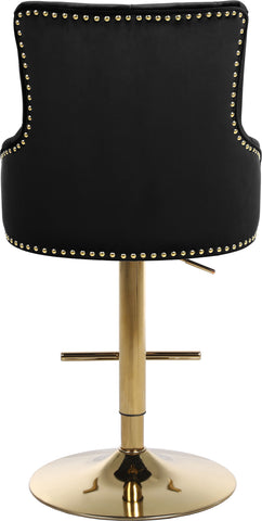 Claude - Adjustable Stool with Gold Base - Premium Adjustable Height from Meridian Furniture - Just $412.50! Shop now at brett interiors